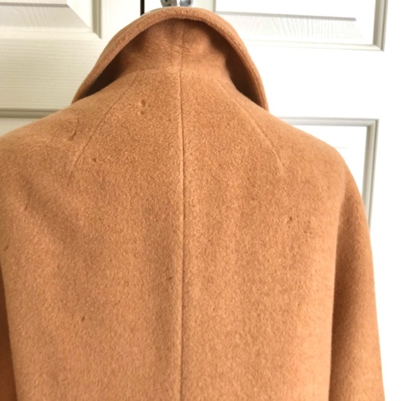 Vintage Camel Hair Pockets Double Breasted Jacket Coat Size M - Picture 11 of 14